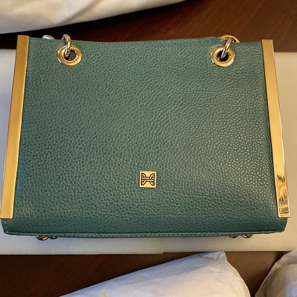 Heirloom leather handbag carried once in mint condition.  See pictures! - Picture 7 of 11